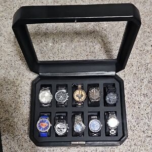 Tumex, Fossil Superman Men's Watch Collection - Black, Silver, Blue